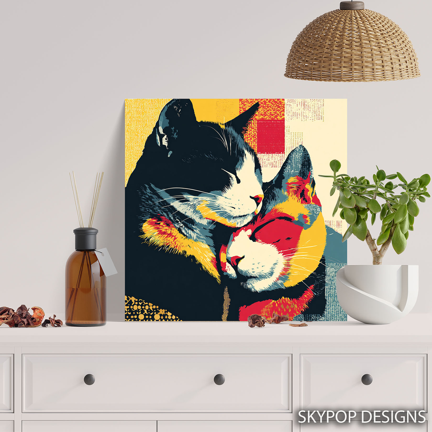 5.jpg Cat Embrace Art