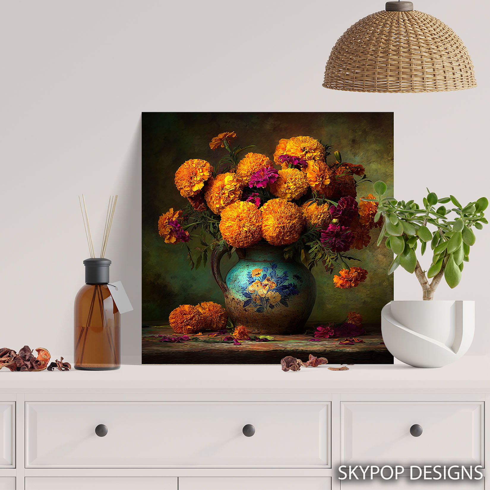5.jpg Marigold Bouquet Art
