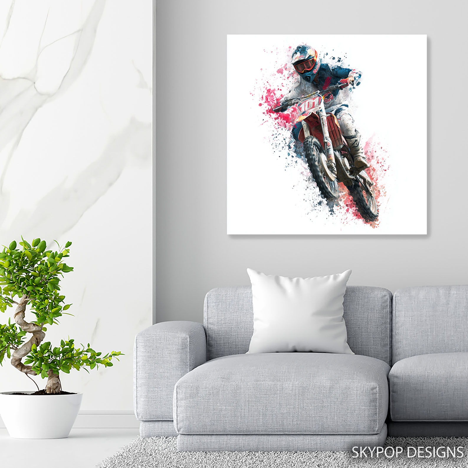 5.jpg Motocross Racer Art