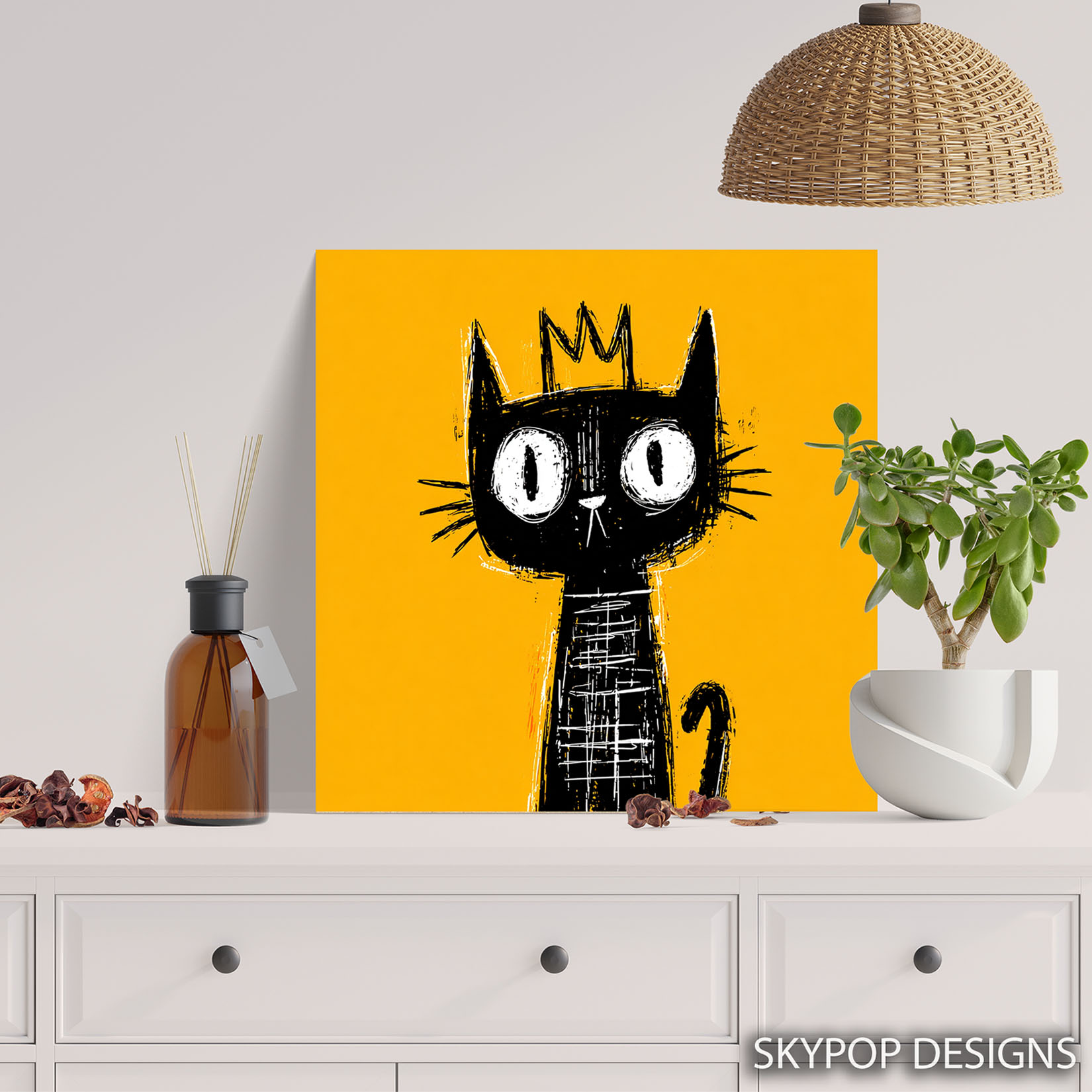 5.jpg Royal Black Cat Art