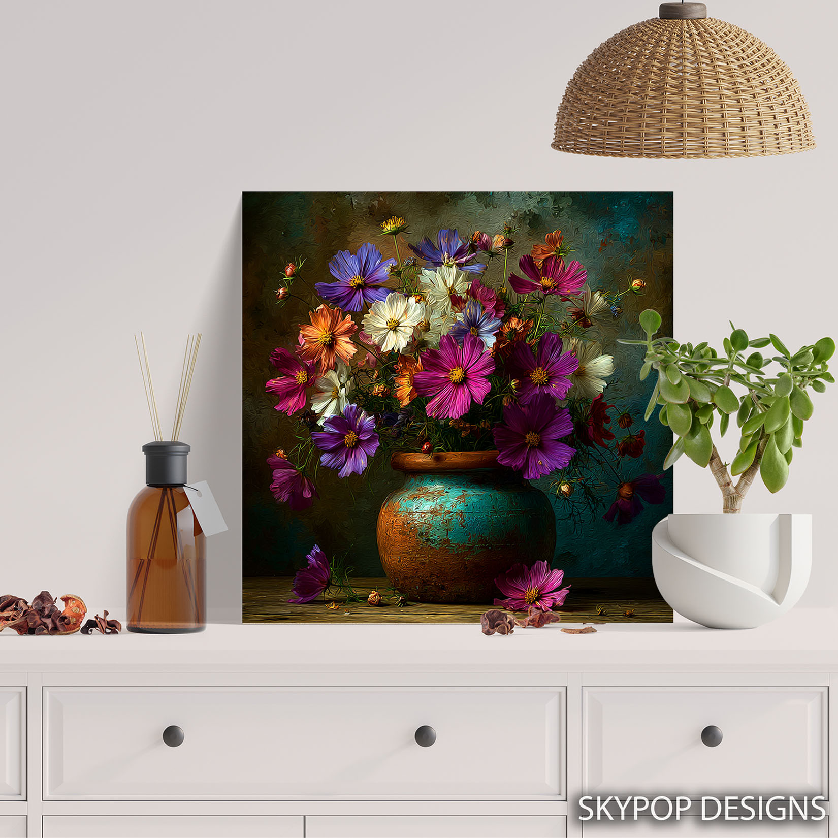 5.jpg Cosmos Flower Vase Art