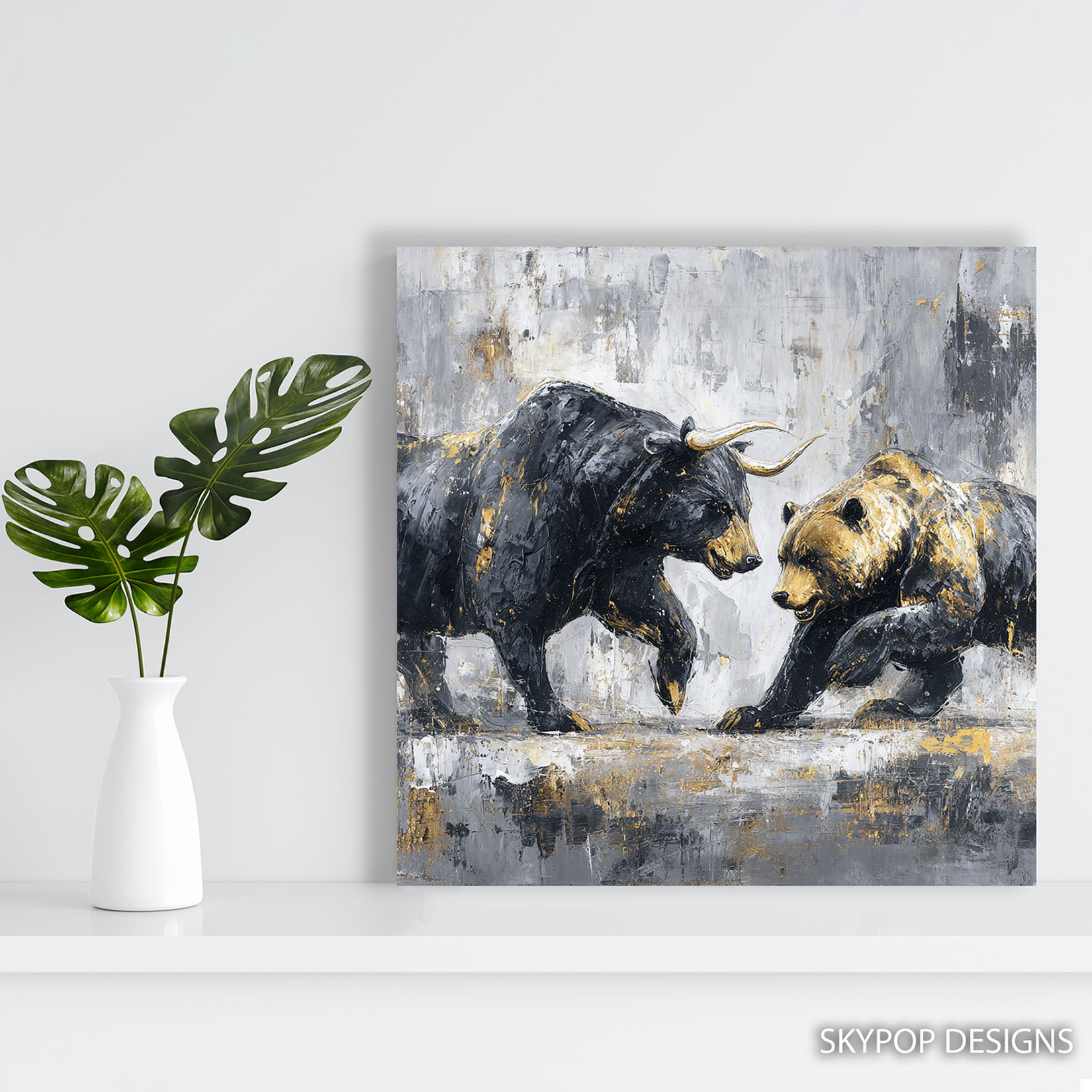 5.jpg Bull and Bear Fight Art