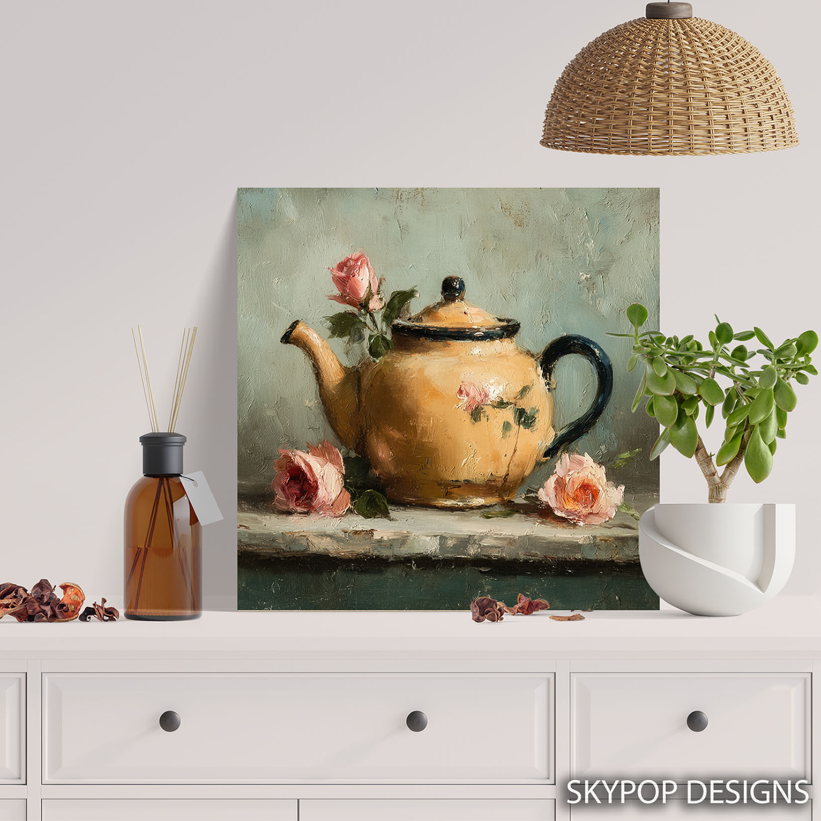 5.jpg Rose Teapot Art