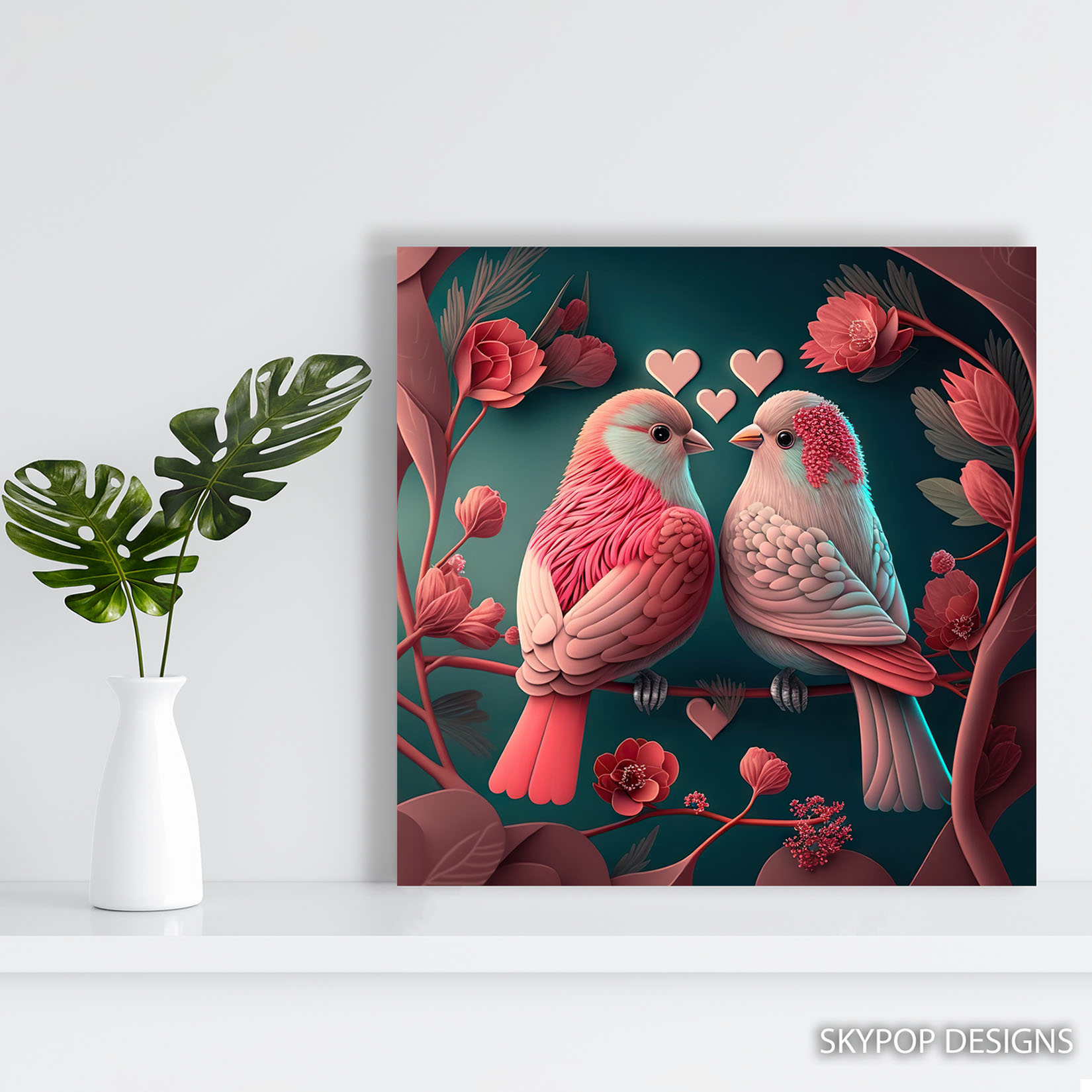 5.jpg Love Birds Blossom Art