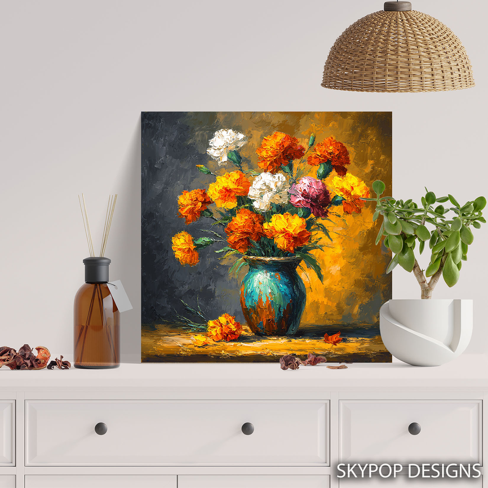 5.jpg Marigold Bouquet Art