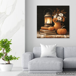 Autumn Lantern Pumpkins Art