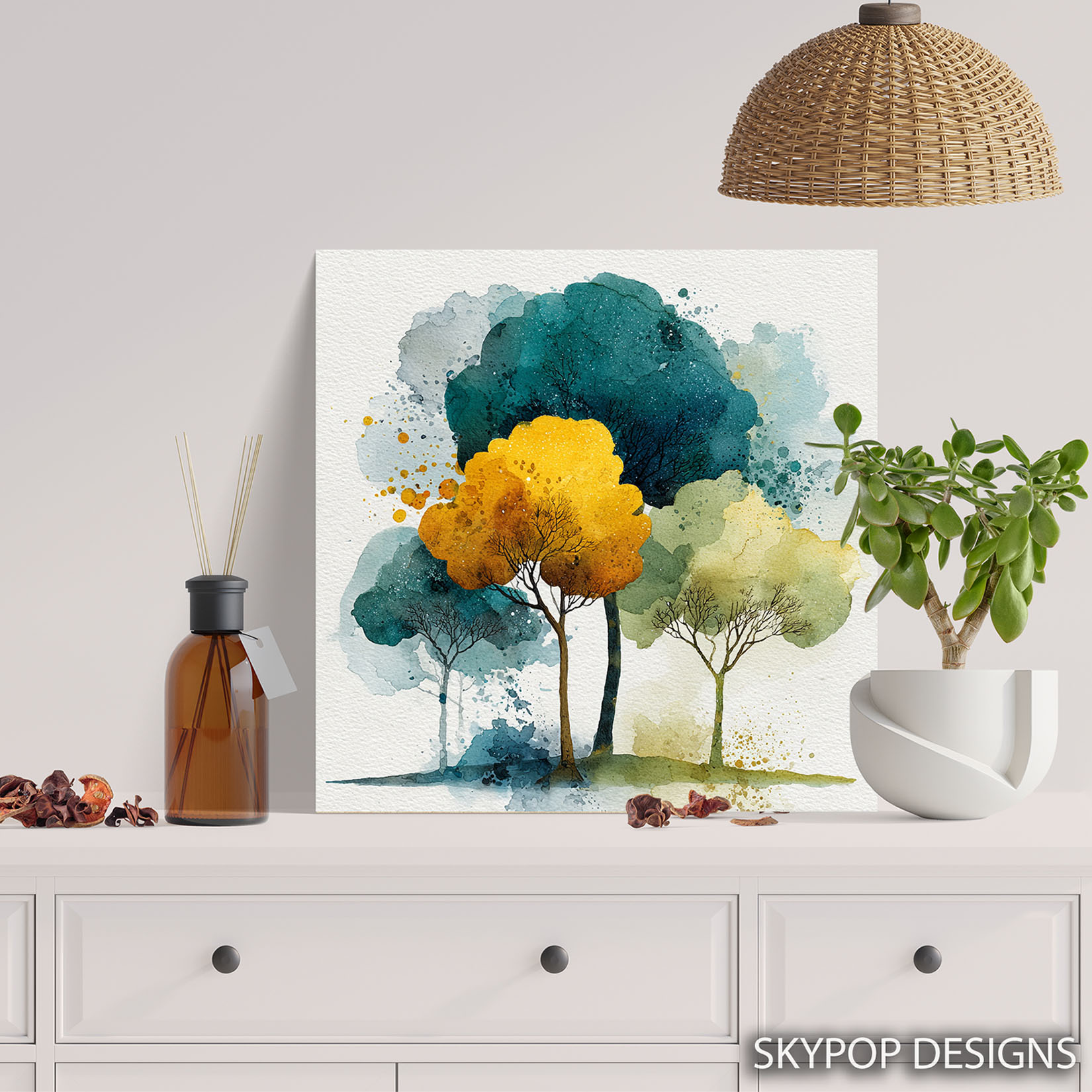 5.jpg Golden Autumn Trees Art