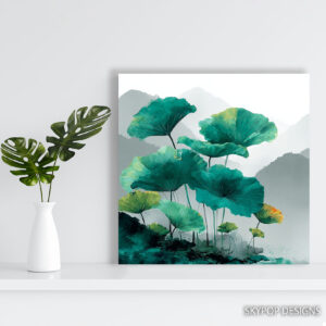 Lotus Leaves Art