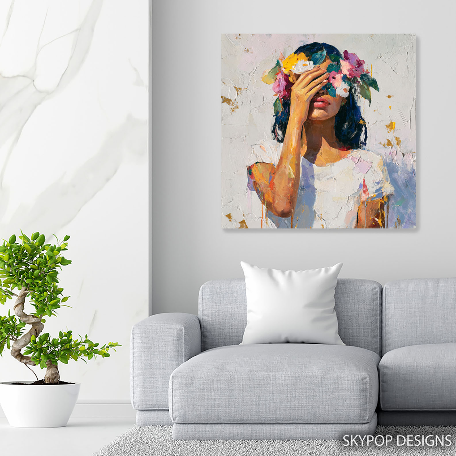 5.jpg Floral Crown Woman Art