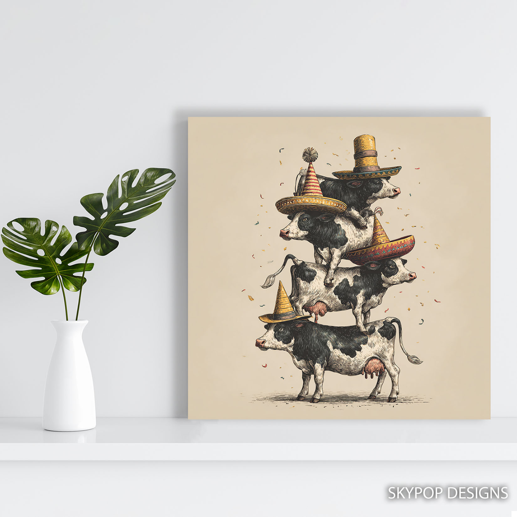 5.jpg Highland Cow Fiesta Art