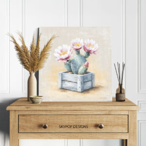 Cactus Flower Art