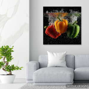 Bell Pepper Splash Art