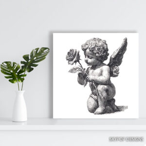 Cherub Rose Art