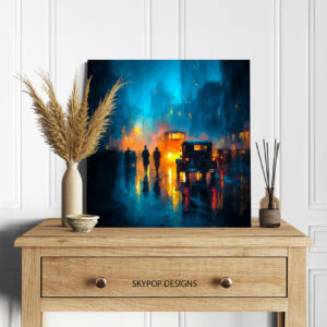 Roaring Twenties Street Scene Art