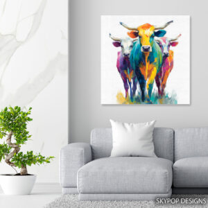 Highland Cow Art