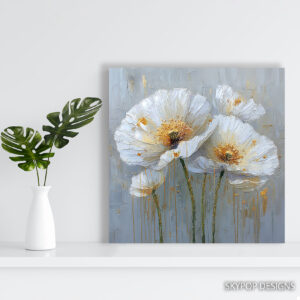 White Poppies Art