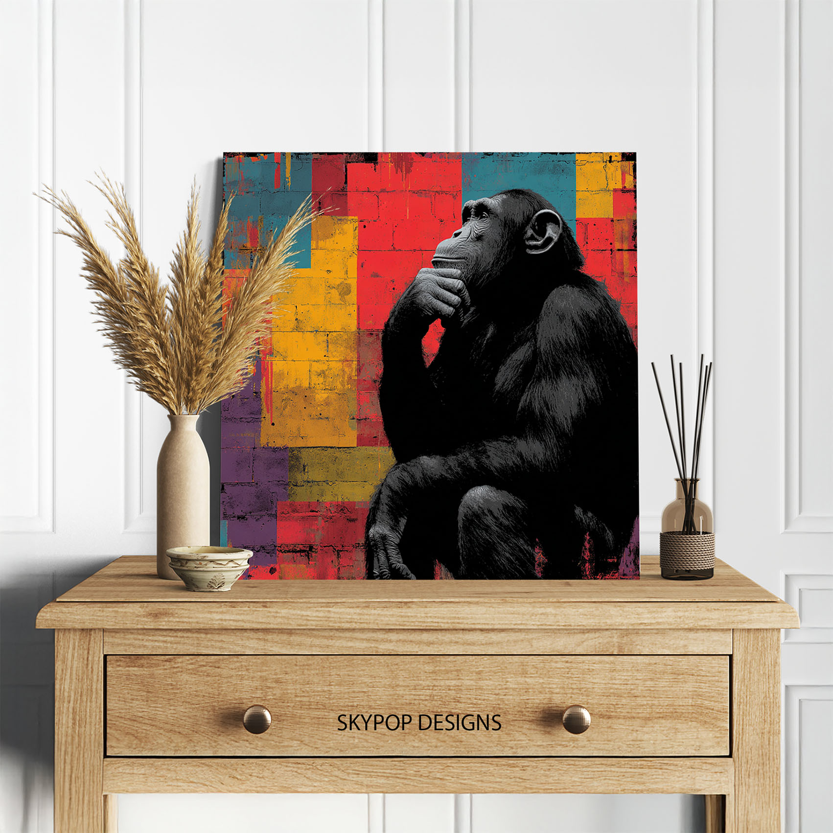 5.jpg Chimpanzee Art