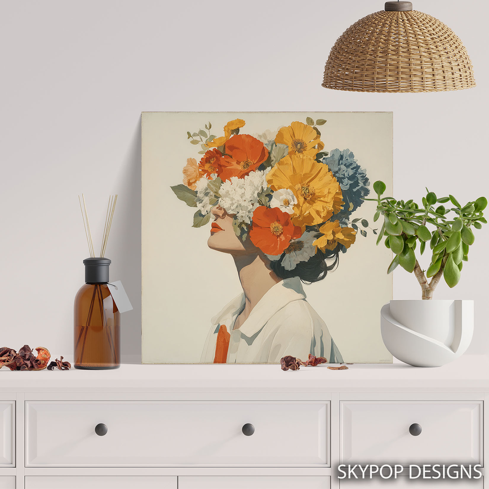 5.jpg Floral Crown Woman Art