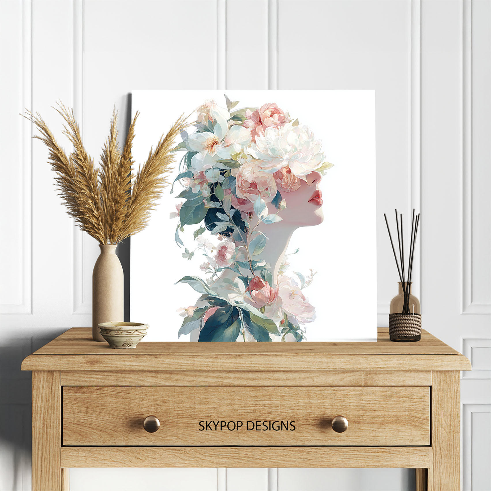 5.jpg Floral Portrait Art