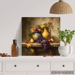 Harvest Bounty Still Life Art