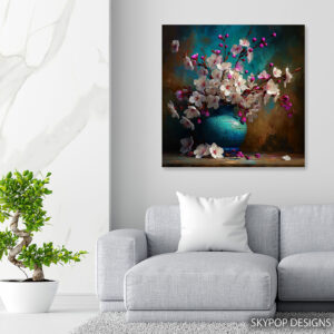 Cherry Blossom Vase Art