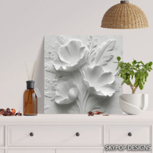 White Poppies Art