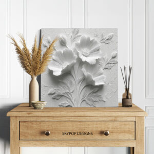 White Poppy Art