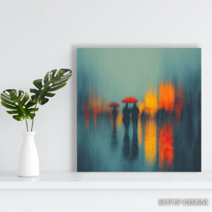 Rainy City Stroll Art