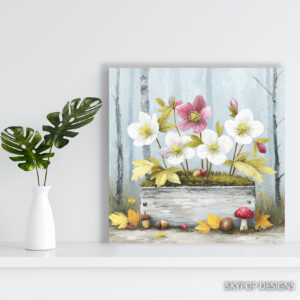 Hellebore Flower Art