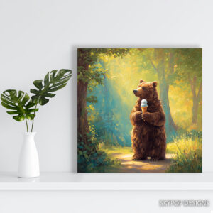 Bear Ice Cream Art