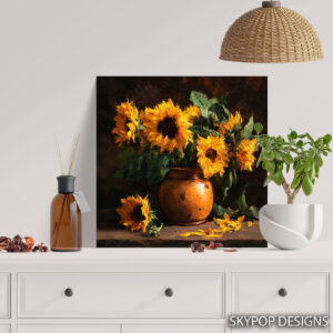 Sunflower Bouquet Art