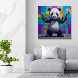 Panda Kung Fu Graffiti Art