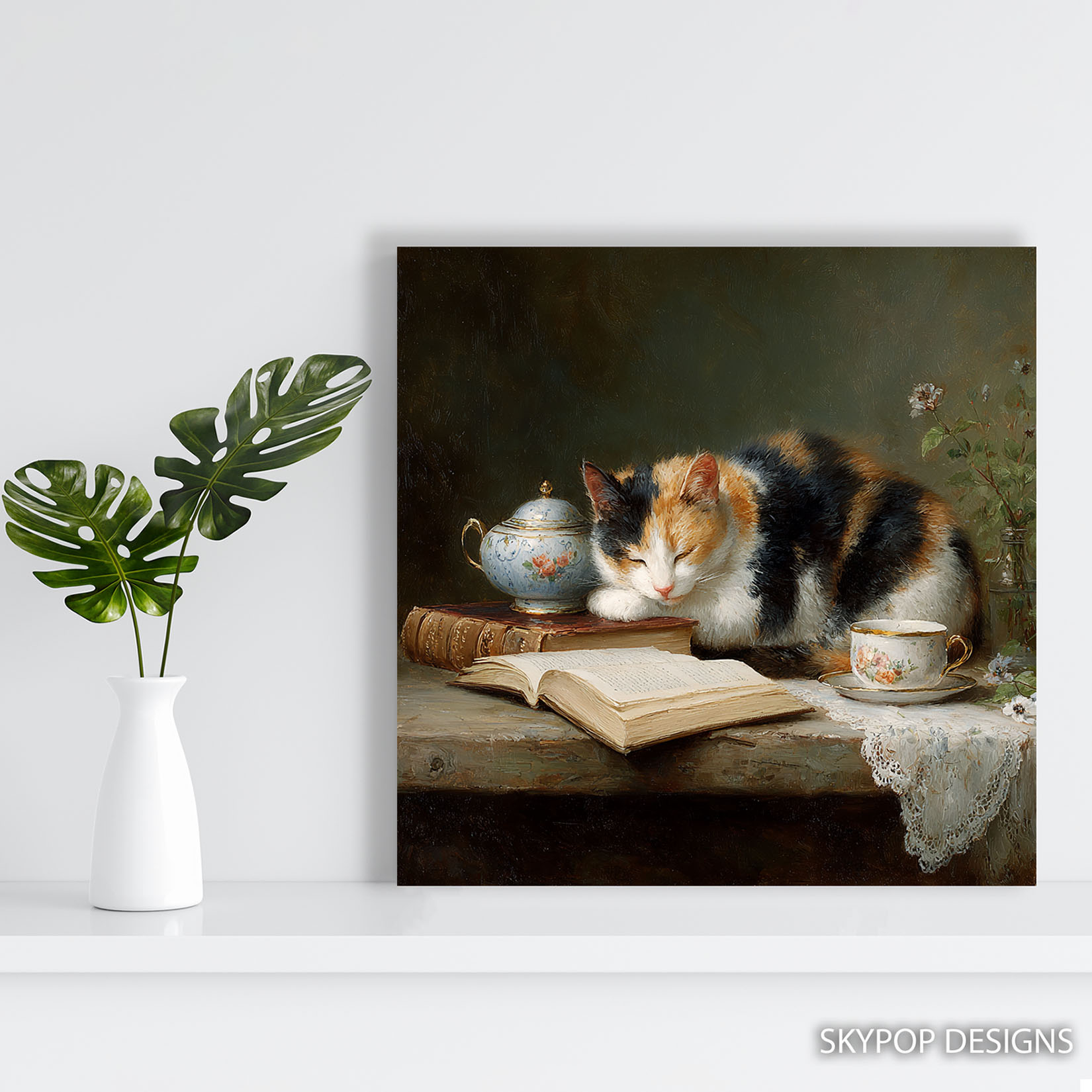 5.jpg Sleeping Cat Book Art