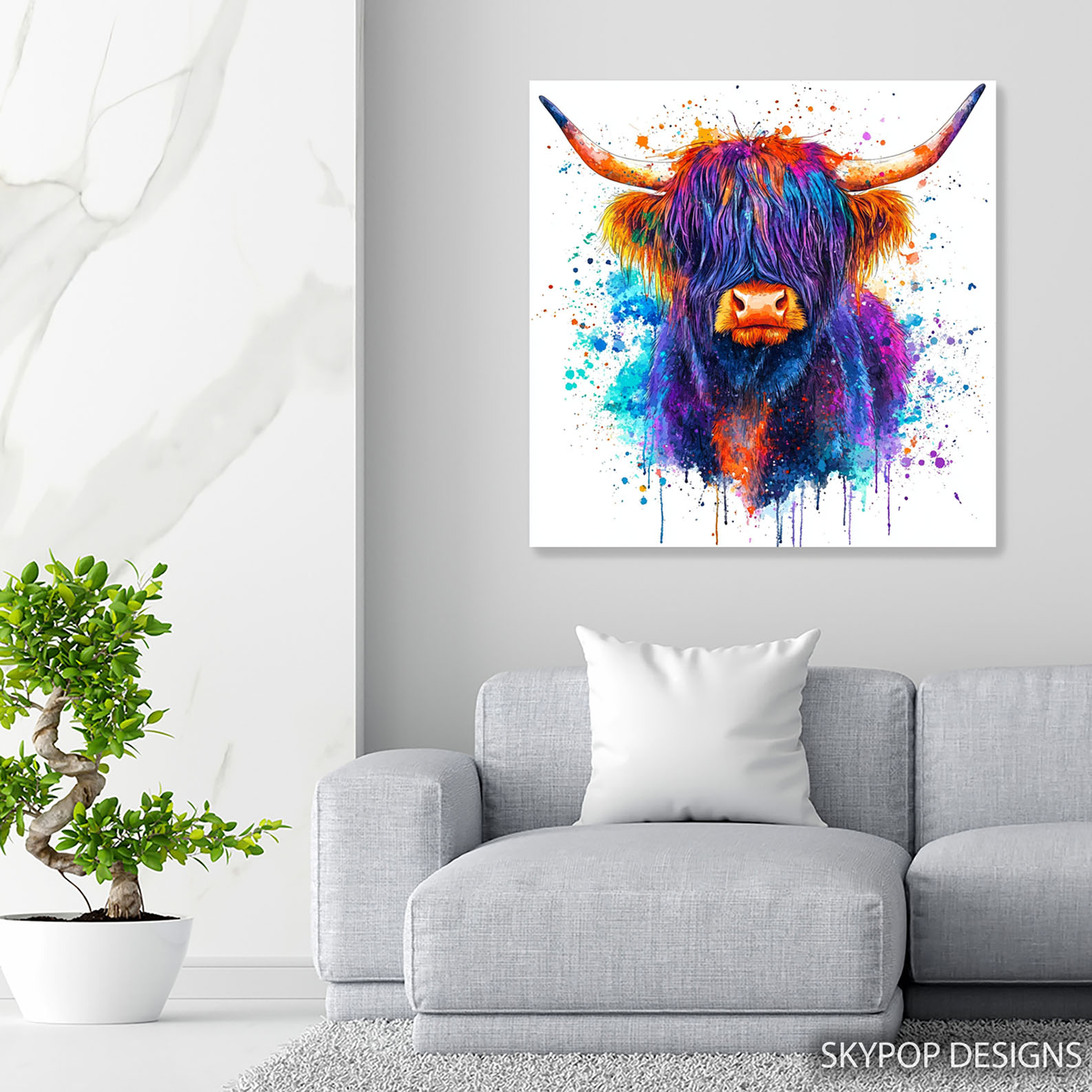 5.jpg Highland Cow Art