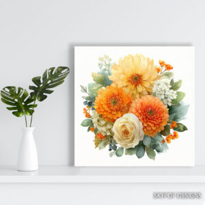 Autumn Bloom Bouquet Art