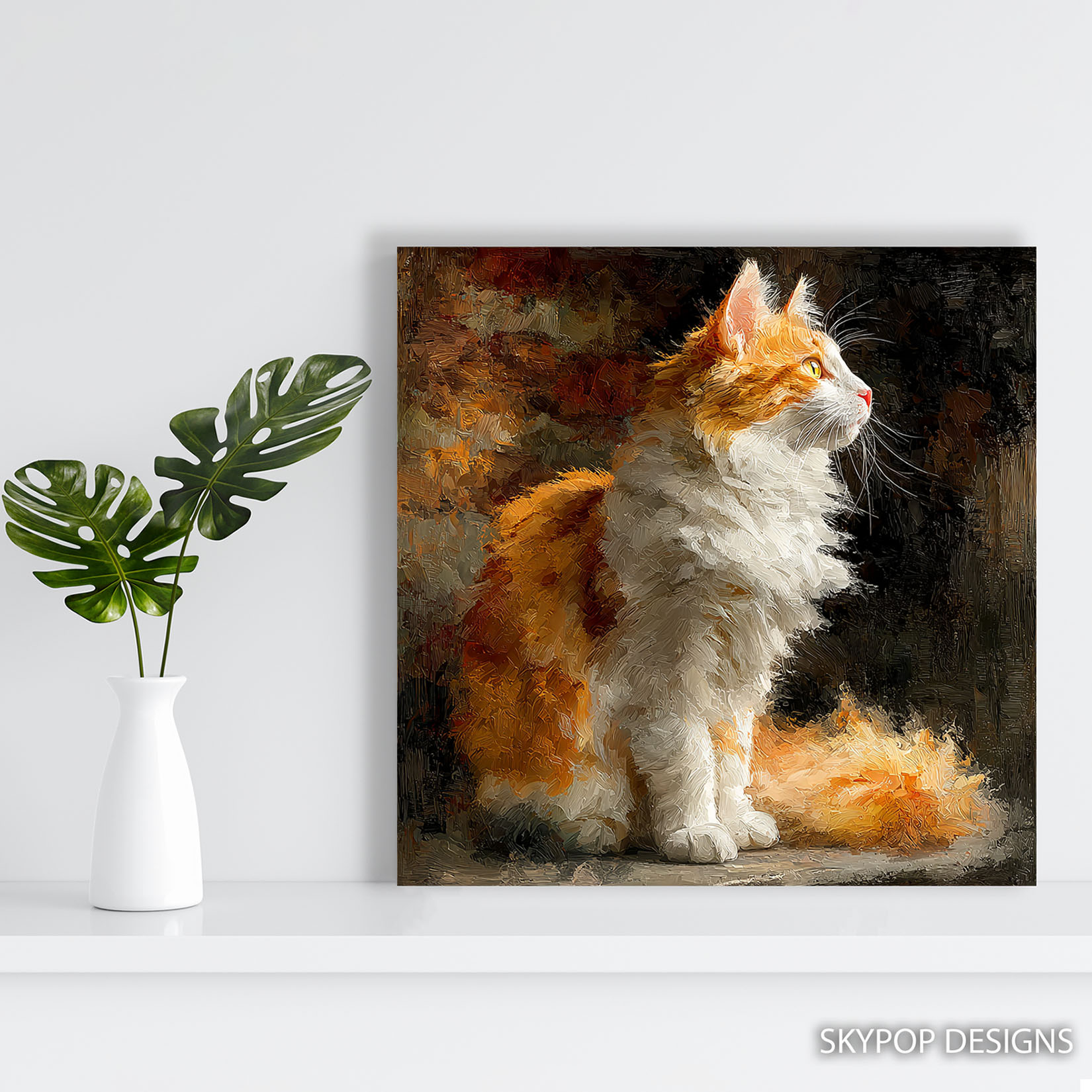 5.jpg Orange Cat Art