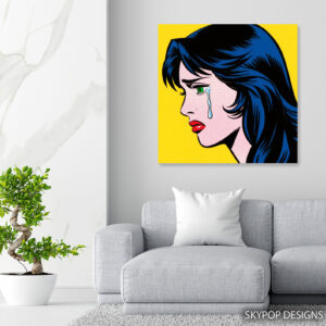 Crying Girl Pop Art