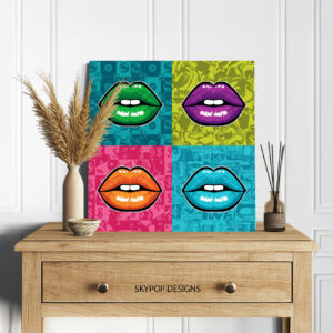 Lips Money Art