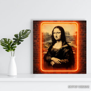 Mona Lisa Drip Art