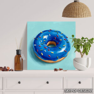 Blue Donut Art