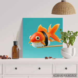 Goldfish Sushi Art