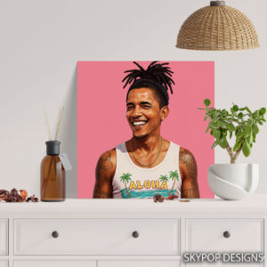 Obama Aloha Vibes Art
