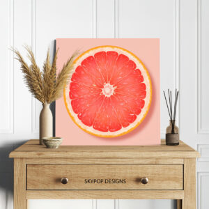 Grapefruit Slice Art