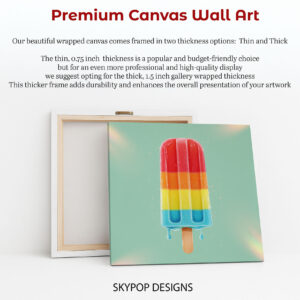 Rainbow Popsicle Art