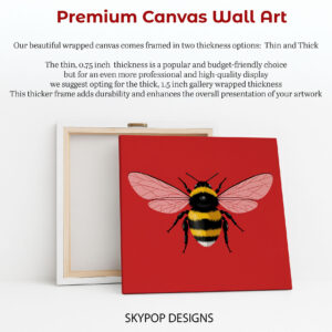 Bee Art Poster or Canvas