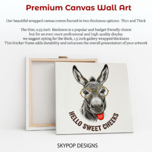 Donkey with Glasses Art