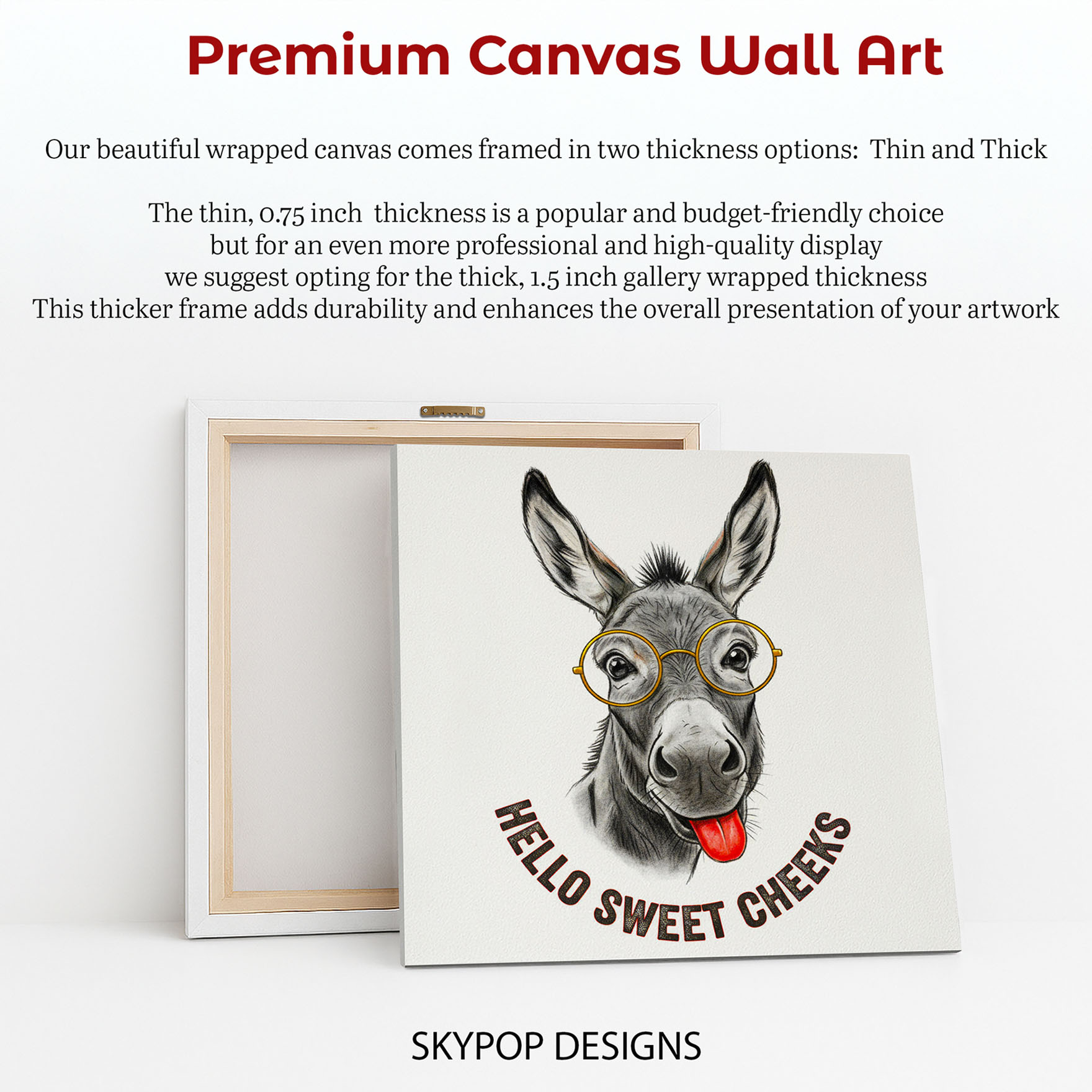 6.jpg Donkey with Glasses Art