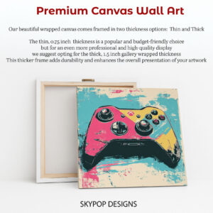 Retro Game Controller Art