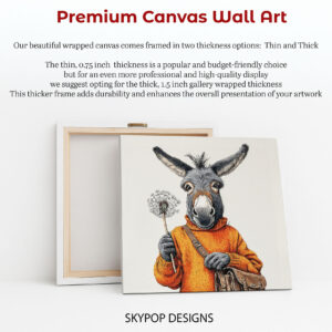 Donkey Dandelion Art