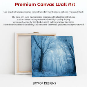 Frosted Forest Path Art